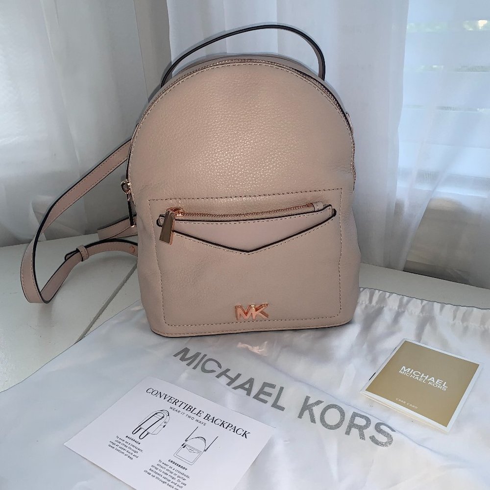 MICHAEL KORS Convertible Mini Backpack Blush Pink
